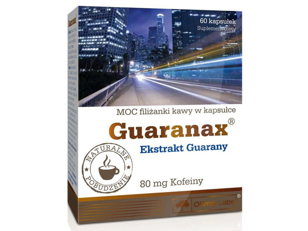 OLIMP Guaranax x 60 capsules, guarana, psychophysical reduces appetite
