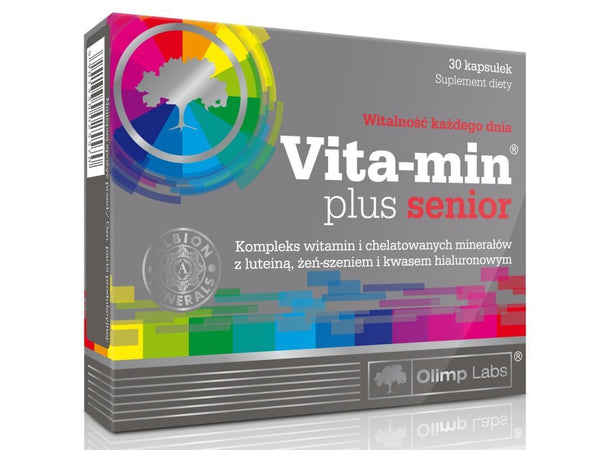 OLIMP Vita-Min Plus Senior x 30 capsules provides him with many vitamins and minerals