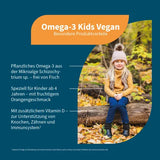 OMEGA-3 KIDS vegan 250mg DHA with orange liquid 100 ml