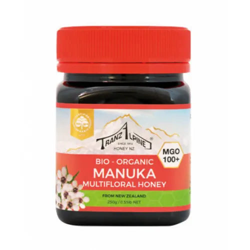 ORGANIC MANUKA honey MGO 100+ TranzAlpine