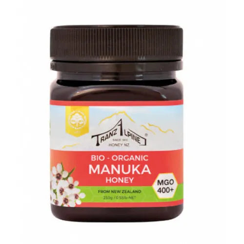 ORGANIC MANUKA honey MGO 400+ TranzAlpine