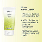 Olive oil, panthenol, OLIVEN FITNESS shower