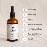 Organic Almond Oil Pure Skin Care + Hair Treatment