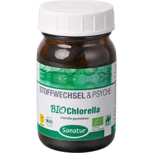 Organic Chlorella, vitamins and iron, BIOCHLORELLA Pyrene Sanatur Powder