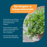 Organic oregano & black cumin seed oil vegan capsules, 90 count - 3