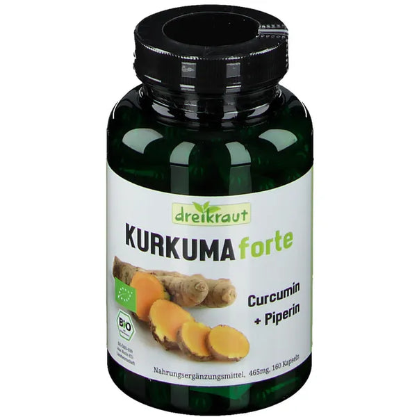 Organic turmeric, KURKUMA FORTE Curcumin+Piperine Capsules