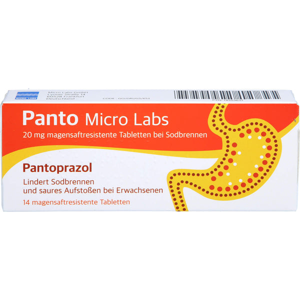 PANTO Micro Labs 20 mg msr. Tablets for heartburn