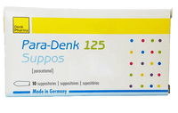 PARACETAMOL Denk 125 mg suppositories UK