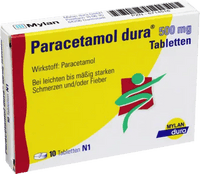 PARACETAMOL dura 500 mg tablets UK