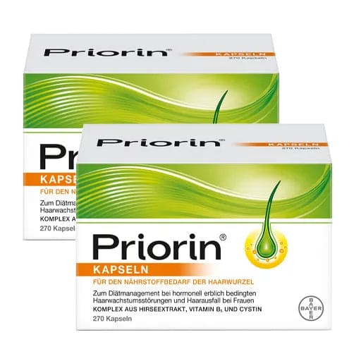 BAYER No 1 Germany PRIORIN 2x120 CAPS Hair Loss Regrowth 2027 - Foto 1