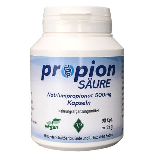 Propionic Cosmetics PROPIONIC ACID 500 mg vegan capsules UK