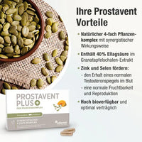 PROSTAVENT Plus Prostate Pumpkin Pomegranate Zn Se