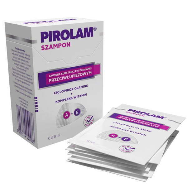 PYROLAM SHAMPOO sachet 6 x 6ml, CICLOPIROX, CLIMBAZOLE