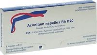 Pain conditions, Anxiety, ACONITUM NAPELLUS Rh D 20 ampoules UK