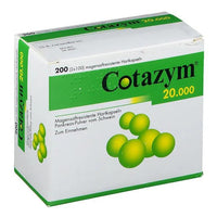 Pancreatin, triacylglycerol lipase, COTAZYM 20,000 pellets UK