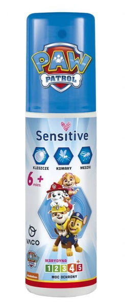 Paw Patrol Sensitive Liquid against ticks, mosquitoes and midges for children BLUE