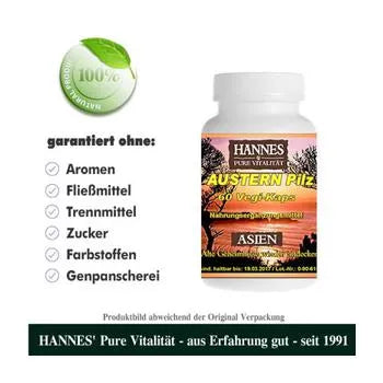 Peruvian Inca Cucumber, OYSTER Mushroom Pleurotus ostreatus Vegi-Caps