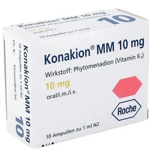 Phytomenadione, KONAKION MM 10 mg solution UK