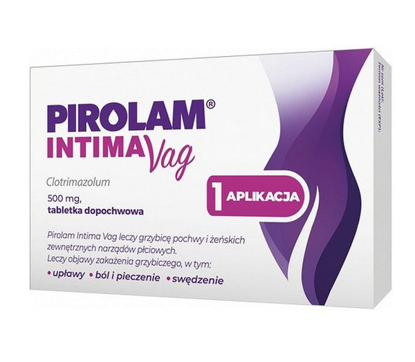 Pirolam Intima Vag 500 mg 1 vaginal tablet