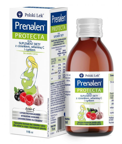 Prenalen Protecta Sugar-Free Syrup with Garlic, Vitamin C and Zinc 115 ml