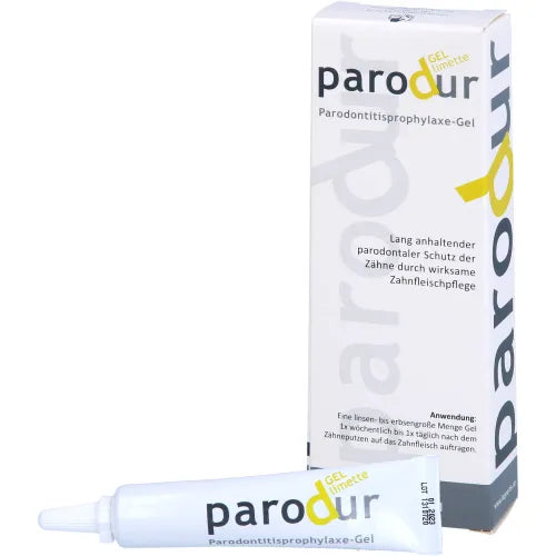 Prevention and care for gingivitis and periodontitis, PARODUR Gel Lime