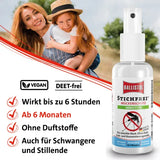 Protects against mosquitoes, ticks and horseflies BALLISTOL Sting-Free Sensitive Spray