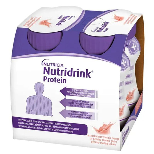 Protein NUTRIDRINK peach-mango 4 x 125ml