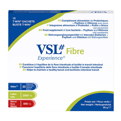 Psyllium husk, VSL Fibre high-dose bacteria with psyllium and hibiscus