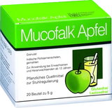 Psyllium husk (psyllium husks), MUCOFALK Apple Granules in sachets