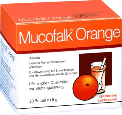 Psyllium husk powder, MUCOFALK Orange Graules sachets