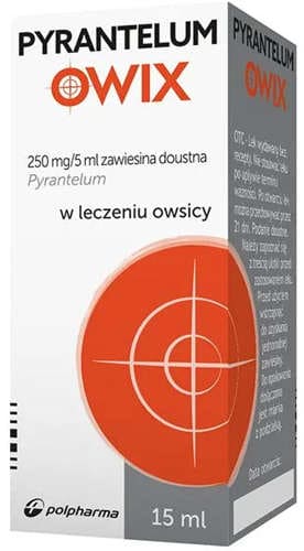 Pyrantelum Owix roundworm, pinworms, oral suspension