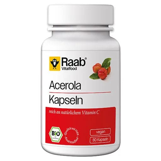 RAAB Vitalfood Acerola Capsules Organic