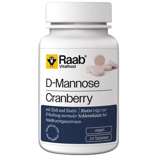 RAAB Vitalfood D-Mannose-Cranberry Lozenges