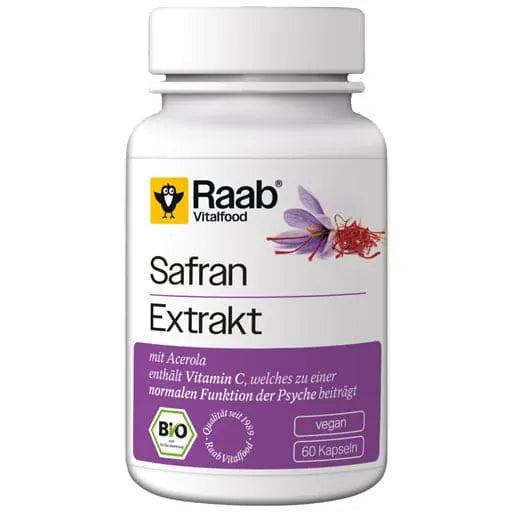 RAAB Vitalfood Saffron Extract Organic Capsules