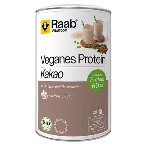 RAAB Vitalfood organic vegan protein cocoa powder