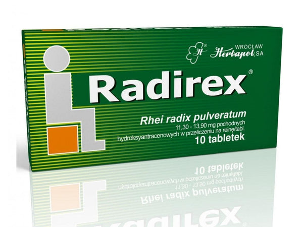 RADIREX x 10 tablets, constipation UK