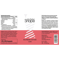 RASPBERRYKETONE 3200 mg capsules