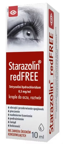 Redfree 0.5 mg eye drops