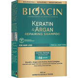 Repair of damaged hair, BIOXCIN Repairing Shampoo Keratin & Argan