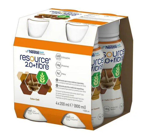 Resource 2.0 + Fiber Coffee Flavor 200ml x 4 pcs