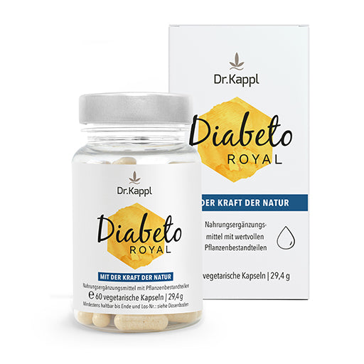 Royal jelly, nettle, licorice, and cinnamon, DR.KAPPL Diabeto ROYAL Capsules