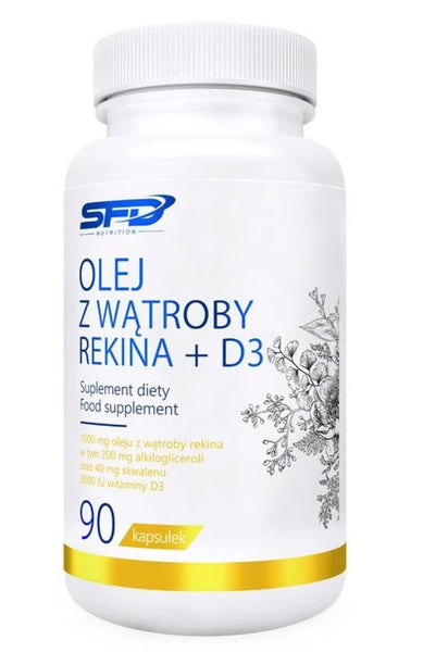 SFD Shark Liver Oil + Vitamin D3 90 Capsules