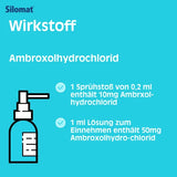 SILOMAT cough solver Ambroxol 10mg spray solution for one 13ml