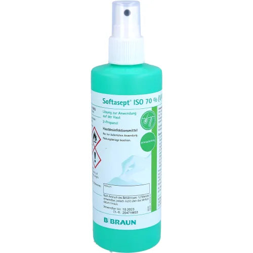 SOFTASEPT ISO 70% solution for application to the skin