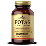 SOLGAR Potassium (potassium gluconate) 100 tablets
