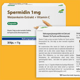 SPERMIDINE 1 mg wheat germ extract+C capsules