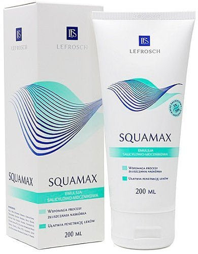 SQUAMAX emulsion 200ml, eczema cream, seborrheic dermatitis, eczema treatment UK