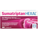 SUMATRIPTAN, HEXAL for migraines. (migraine), TABLETS