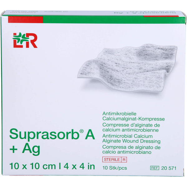 SUPRASORB A+Ag Antimik.Cal.Alginat Kompr.10x10 cm
