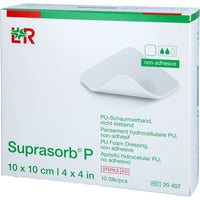 SUPRASORB P PU foam non-adhesive 10x10 cm